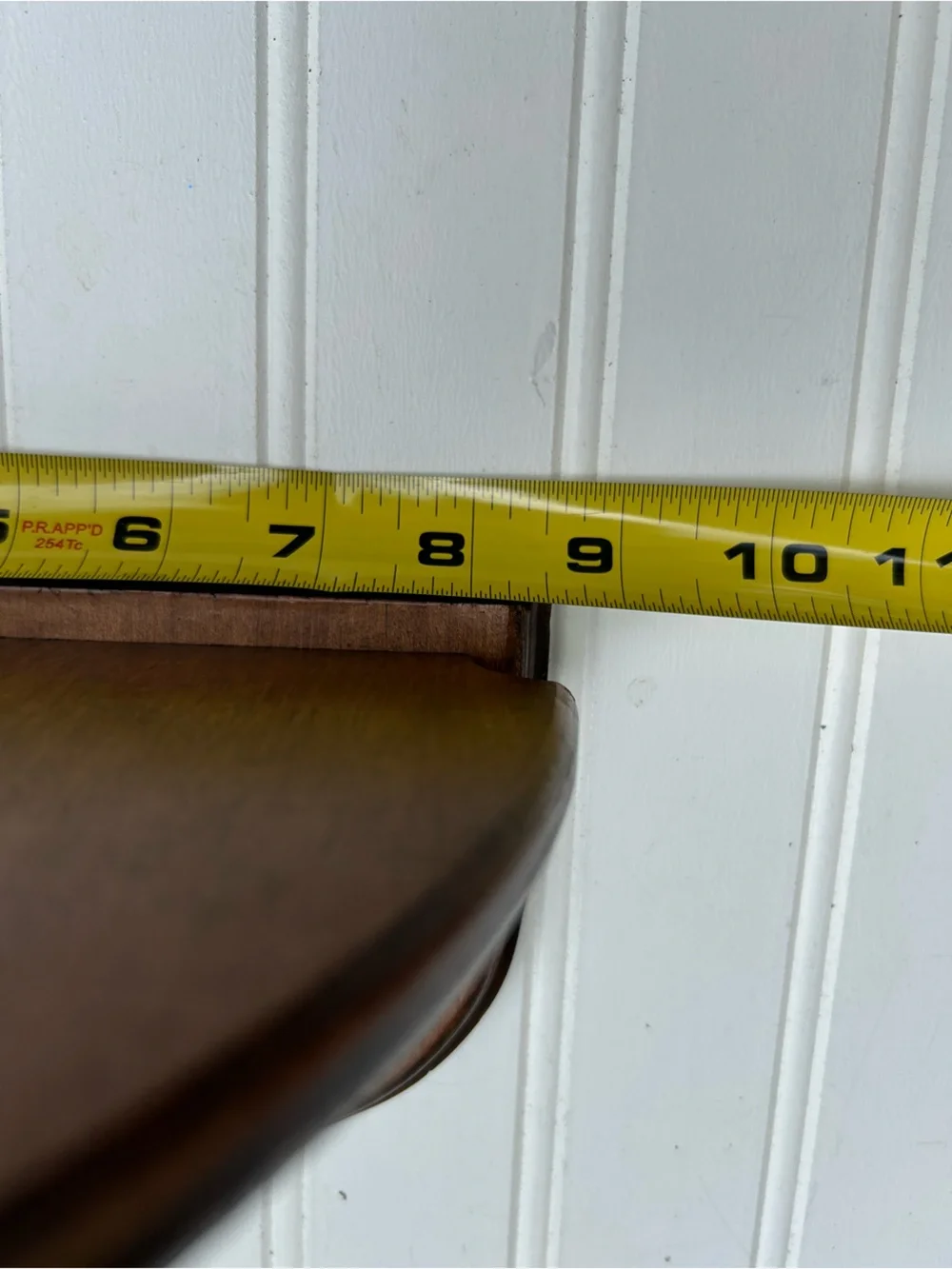 Vintage Shelf Wood Corner Wall Hanging Handmade Cottagecore Solid 21.5x8.5